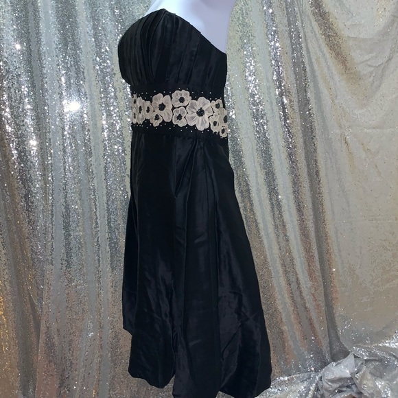 Maria Bianca Nero Black sm strapless dress floral - Picture 4 of 8